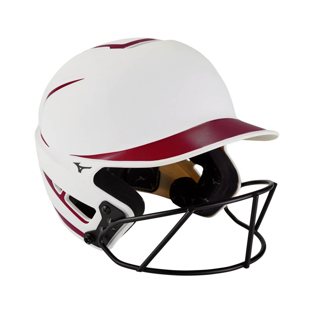 Capacete Mizuno F6 Fastpitch Softball Batting - Mulher - Branco - ETFJZ5973